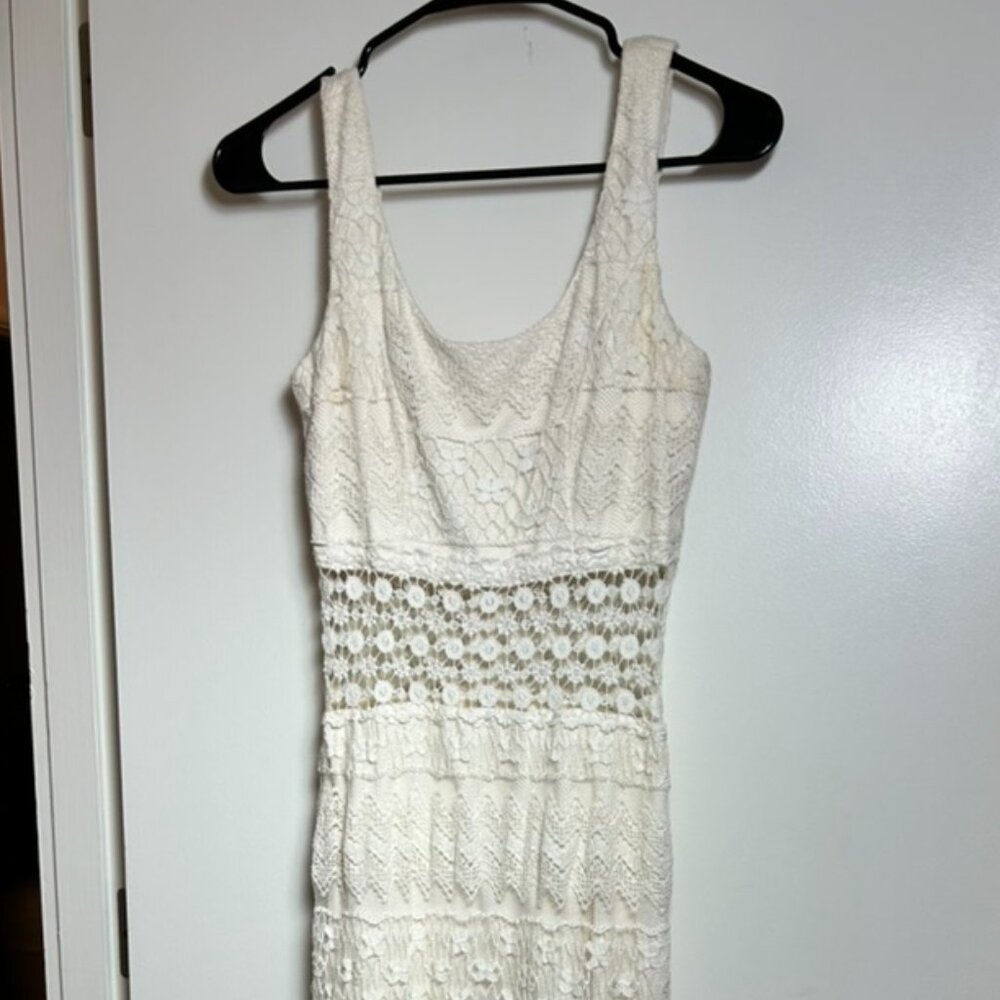 off white maxi dress